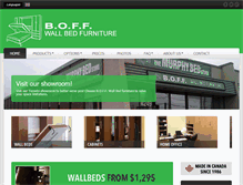 Tablet Screenshot of boffwallbeds.ca